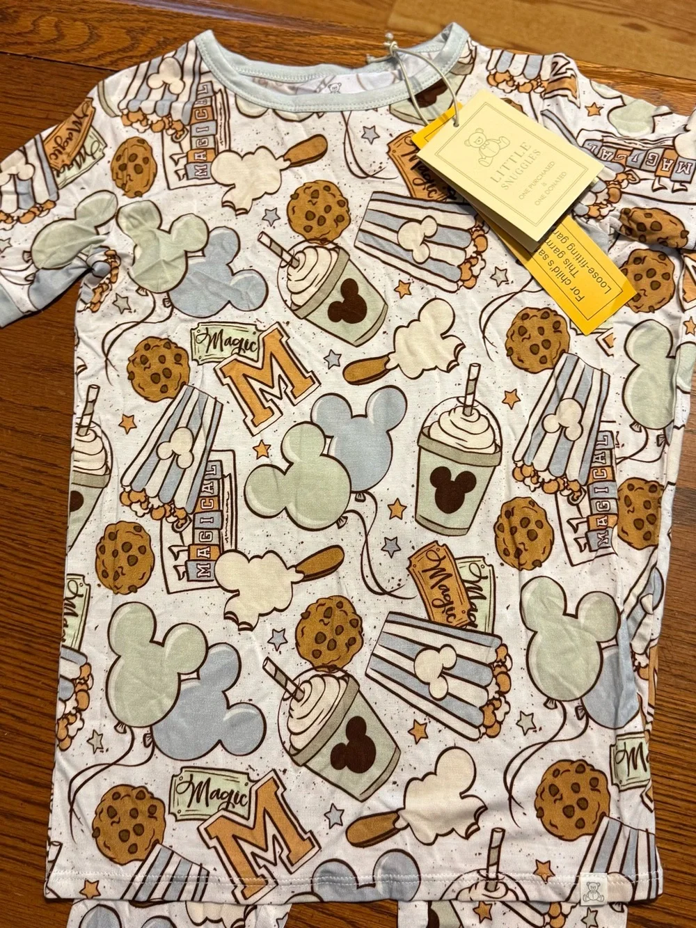 Little Snuggles Boys Girls Size 6T Mickey Bamboo Two Piece Pajamas New NWT